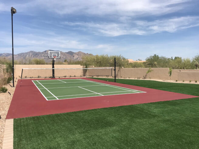 Austin Pickleball Court and Basketball Net